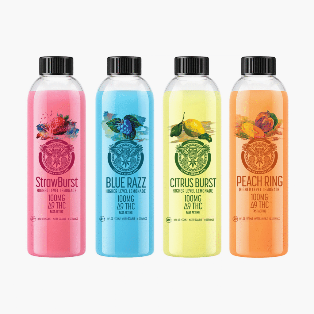 100mg delta 9 thc lemonades assorted flavors