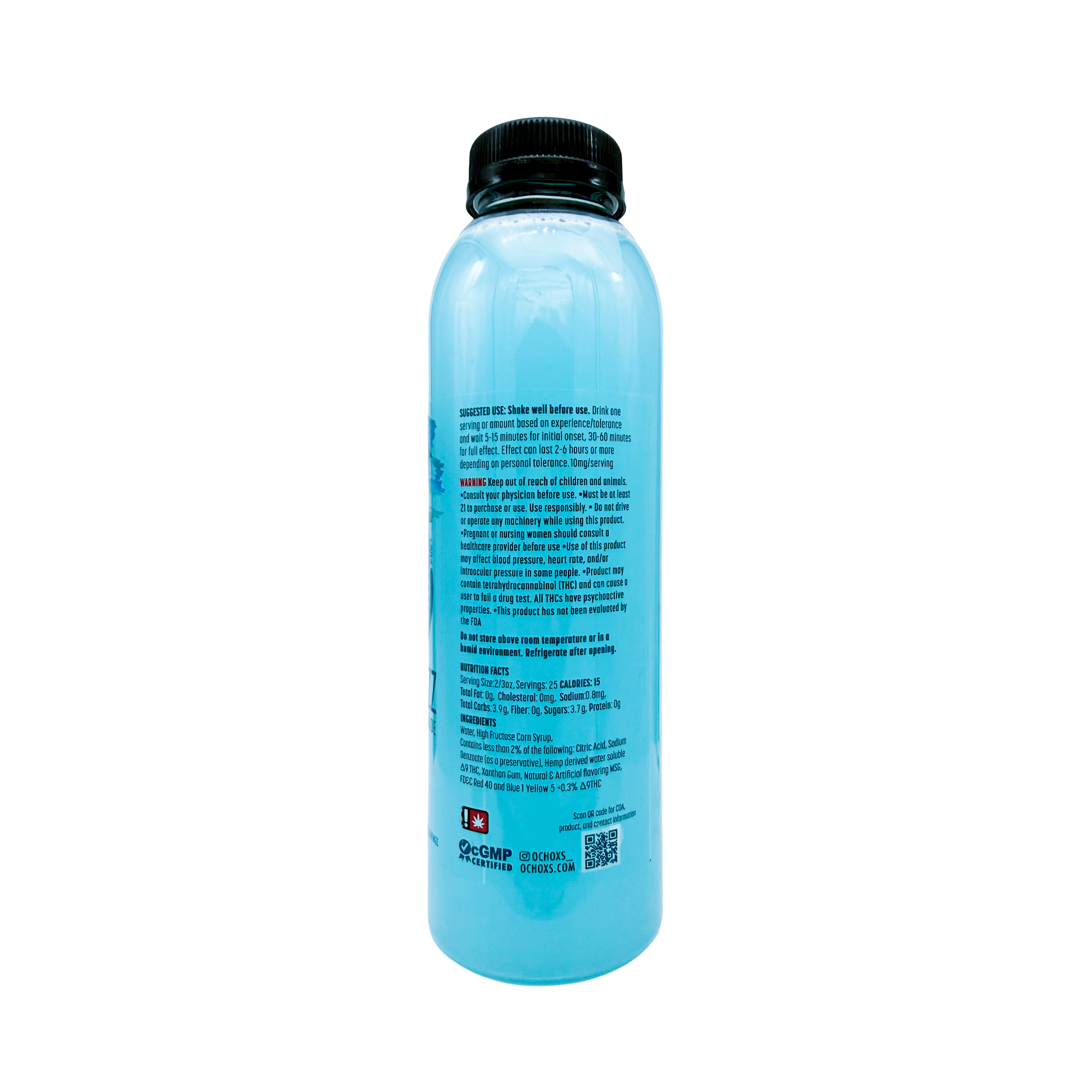 Ocho - 250mg Blue Razz Lemonade - 16ct Case - Image 2
